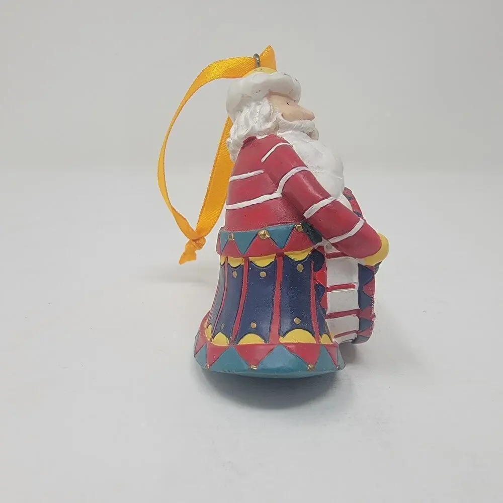 Vintage Christmas Avon Santa Tune Drum/Drummer Boy Ornament Hand Painted 1998